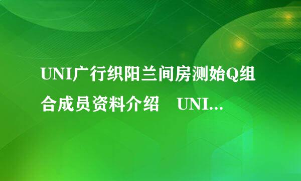 UNI广行织阳兰间房测始Q组合成员资料介绍 UNIQ男团谁最帅谁人气最高