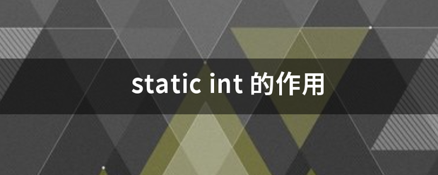 static int