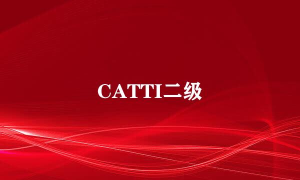 CATTI二级