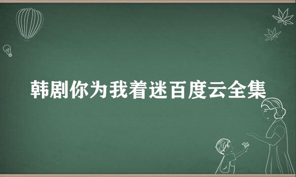 韩剧你为我着迷百度云全集