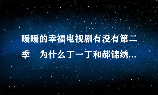 暖暖的幸福电视剧有没有第二季 为什么丁一丁和郝锦绣没有在一起