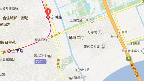 东川路在上海闵行区哪里