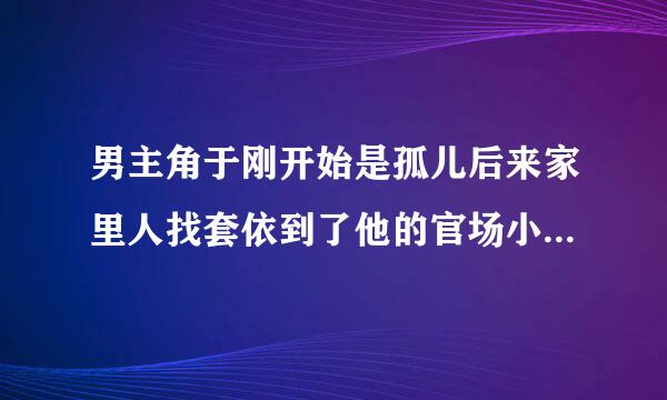 男主角于刚开始是孤儿后来家里人找套依到了他的官场小说有哪些