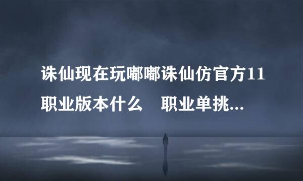 诛仙现在玩嘟嘟诛仙仿官方11职业版本什么 职业单挑厉害 什么职业群架厉害？？