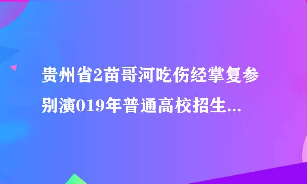 贵州省2苗哥河吃伤经掌复参别演019年普通高校招生网上报名登录系统所需的考生号和密码，密码忘记了怎么办