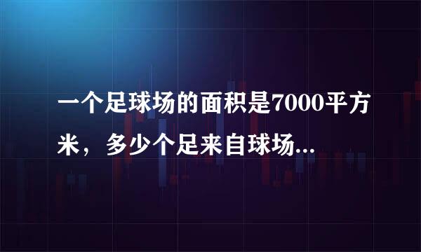 一个足球场的面积是7000平方米，多少个足来自球场的面积约是1平方千米