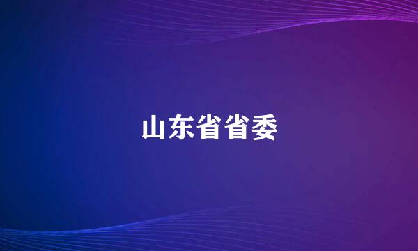 山东省省委