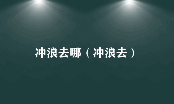 冲浪去哪（冲浪去）