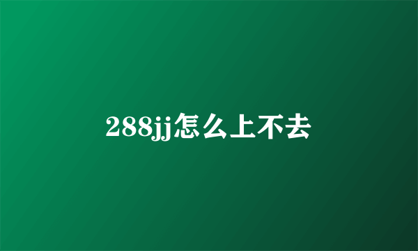 288jj怎么上不去