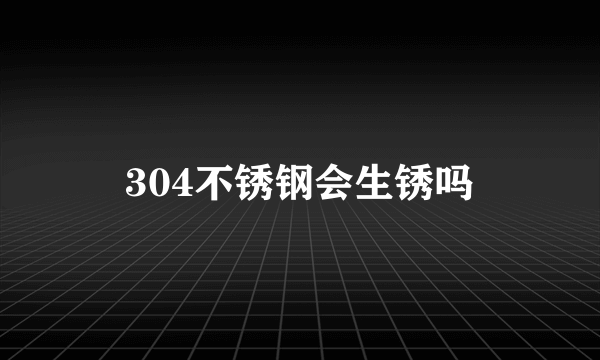 304不锈钢会生锈吗