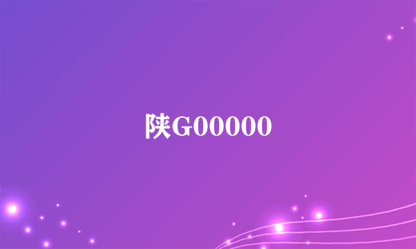 陕G00000