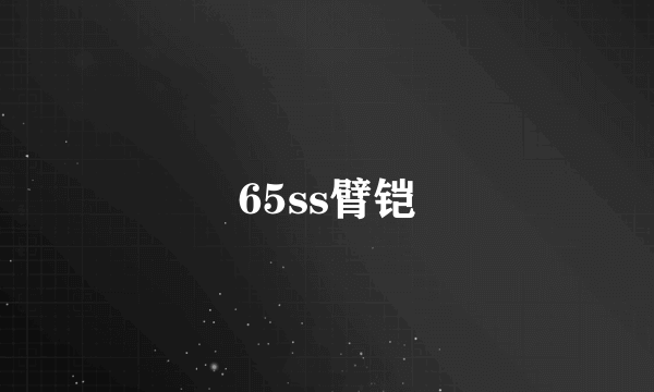 65ss臂铠