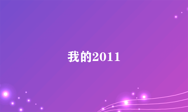 我的2011