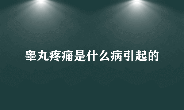 睾丸疼痛是什么病引起的