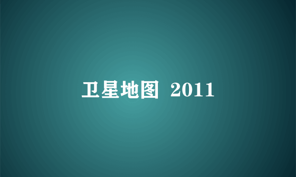 卫星地图  2011