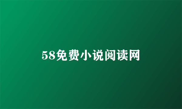 58免费小说阅读网