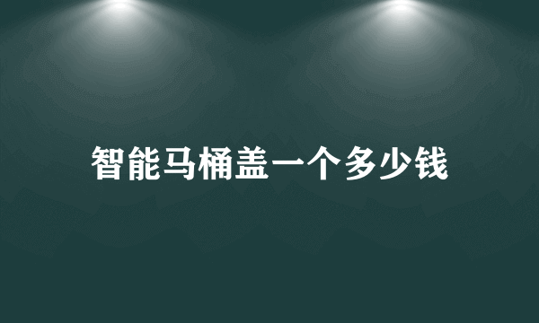 智能马桶盖一个多少钱