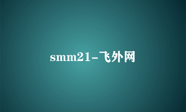 smm21-飞外网