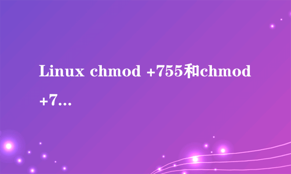 Linux chmod +755和chmod +777各是什么意思呢？