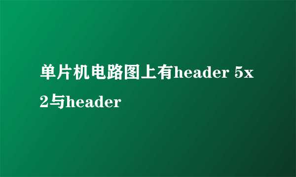 单片机电路图上有header 5x2与header