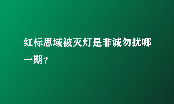 红标思域被灭灯是非诚勿扰哪一期？