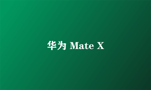 华为 Mate X