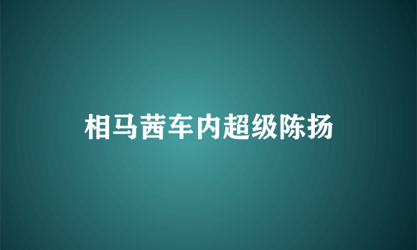 相马茜车内超级陈扬