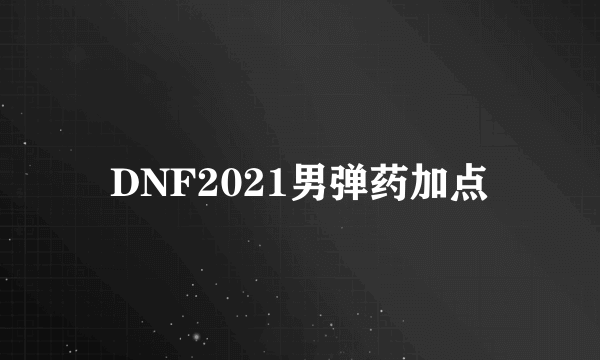 DNF2021男弹药加点