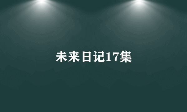 未来日记17集