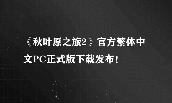 《秋叶原之旅2》官方繁体中文PC正式版下载发布！