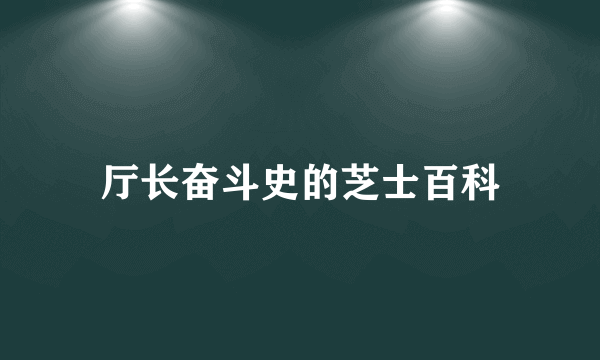 厅长奋斗史的芝士百科