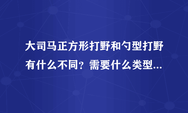 大司马正方形打野和勺型打野有什么不同？需要什么类型的英雄？这种方法有什么好处或坏处？