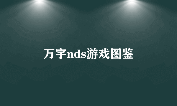 万宇nds游戏图鉴