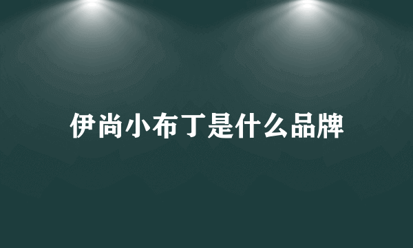 伊尚小布丁是什么品牌