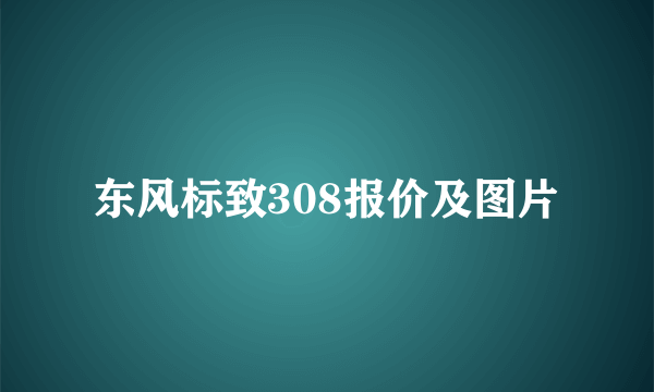 东风标致308报价及图片