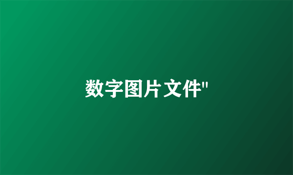 数字图片文件