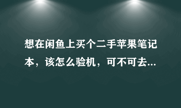 想在闲鱼上买个二手苹果笔记本，该怎么验机，可不可去专卖店或者售后验机，该怎么说？