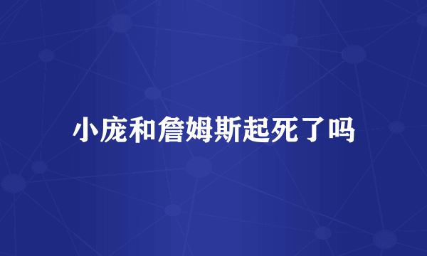 小庞和詹姆斯起死了吗