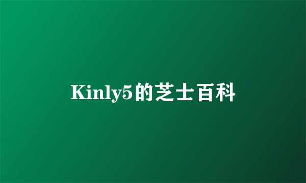 Kinly5的芝士百科