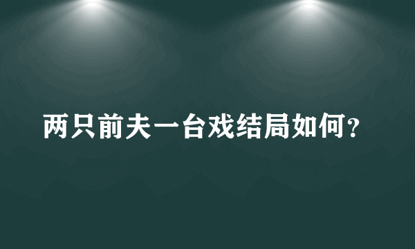 两只前夫一台戏结局如何？