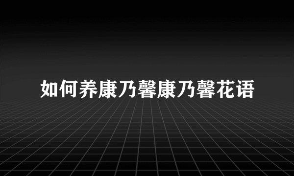 如何养康乃馨康乃馨花语