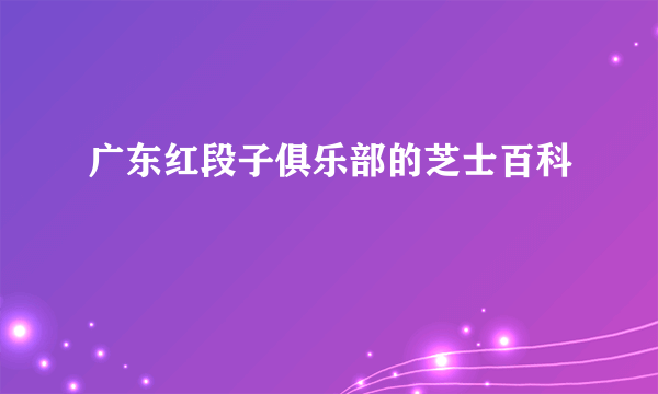 广东红段子俱乐部的芝士百科