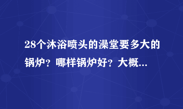 28个沐浴喷头的澡堂要多大的锅炉？哪样锅炉好？大概多少钱？