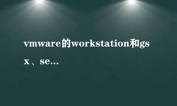 vmware的workstation和gsx、server有什么区别