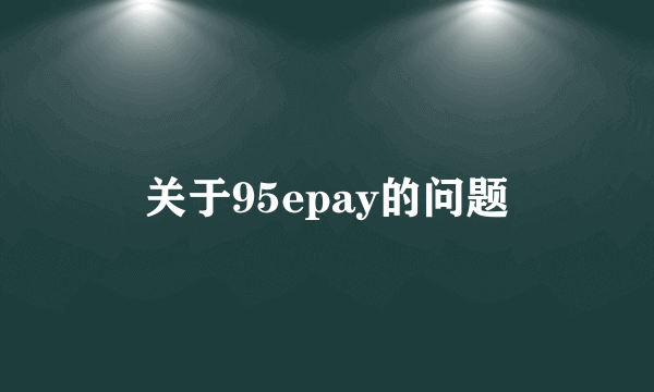 关于95epay的问题