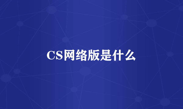 CS网络版是什么