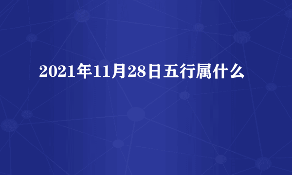 2021年11月28日五行属什么